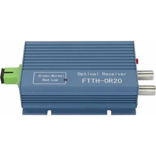 10PCS Aluminium CATV FTTH AGC SC APC Simplex Connector with 2 output port WDM for PON FTTH OR20 CATV Fiber Optical Receiver