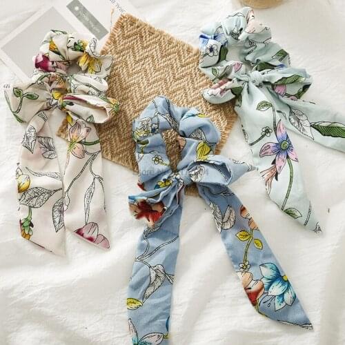 DHL 1000pcs Bow Streamers Hair Ring Women Ribbon Girl Hair Bands Scrunchies Horsetail Tie Solid Headwear Fashion Headwear