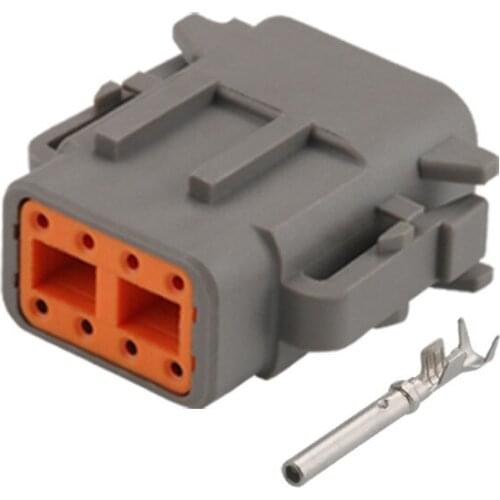 5Pcs/lot 8Pin DTM04-8P DTM06-8S DTM Deutsch Female and male Waterproof Connector Car Connectors plug With Terminals