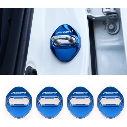 Stainless steel Car Accessories door lock buckle protector cover trim sticker for Honda Accord 10th 2018 2019 car styling