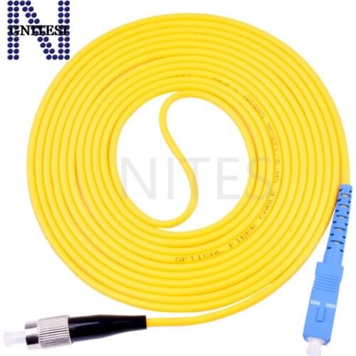Free shipping/10pcs Original new SC-FC UPC single mode Fiber optice Patch cord Cable SC-FC fiber optic jumper,1/2/3m
