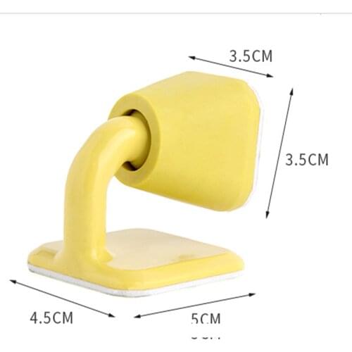 Mute Non-punch Silicone Door Stopper Touch Toilet Wall Absorption Door Plug Anti-bump Door Holder Gear Gate Resistance