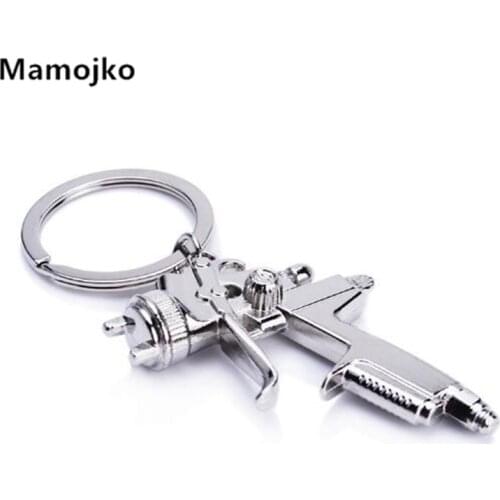 Mamojko New Creative Alloy Water Gun Pendant Key Chain Fashion Car Key Holder For Men Charm School Bag Ornament Key Ring