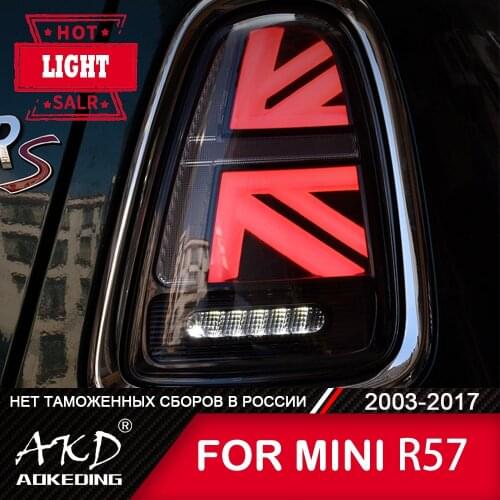 For Car MINI Cooper R55 R56 R57 Tail Lamp 2007-2013 LED Fog Lights Day Running Light DRL Tuning Car Accessories Tail Lights