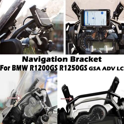 Motorcycle GPS Navigator Bracket For BMW R1250GS R1200GS R1200 GS GSA ADV LC R 1200 Adv GPS Phone Holder Navigation Support
