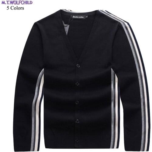 M.T.WOLFCHILD Men's Knitted Cardigans