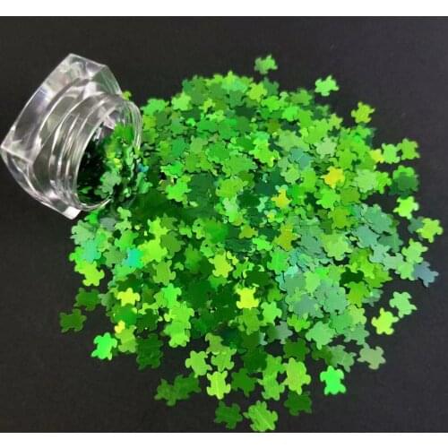 Mini Sea Turtle Glitter Sequins Nail Art Stuff DIY Jewelry Fillings Laser Handmade UV Resin Tortoise Sparkle Slime Art Decor