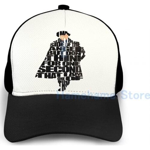 Fashion Sherlock Basketball Cap men women Graphic print black Unisex adult hat