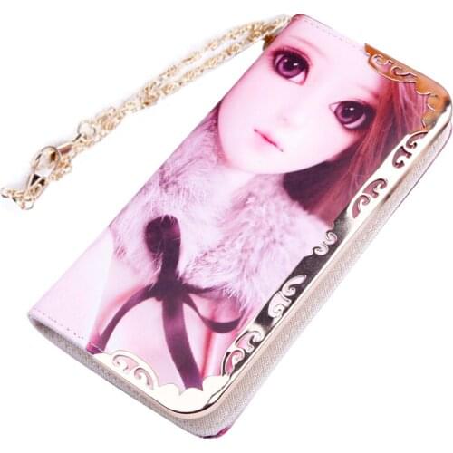 2018 New Ladies Purses Women Wallets Female Long Zipper Character PU Purse Woman Wallet Phone Holder Clutch Monedero Muje