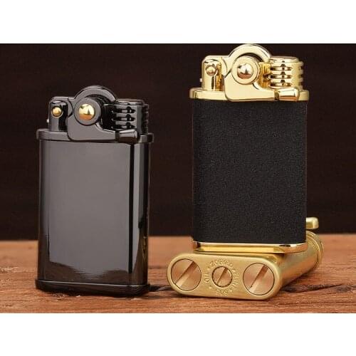 New Zorro Kerosene lighter.Creative vintage grinding wheel rocker arm smoking gifts for men