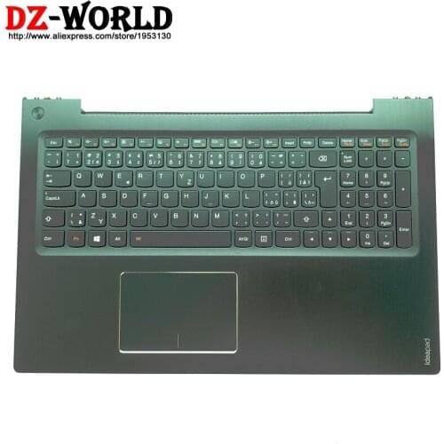 New Palmrest black Upper Case With CZ Czech Backlit Keyboard Touchpad for Lenovo Ideapad U530 Laptop C Cover 90204069