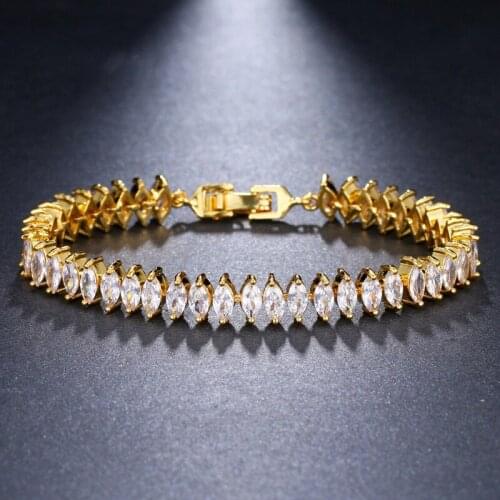 ORZTOON Vintage Unusual Close Rhombus Shine Zircon Creative Bracelets for Women Gold Color Bracelet Trendy Female Jewelry Gift