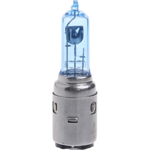 Motorcycle DC 12V 35W BA20D Headlight Halogen Bulb Xenon White Light Led Motorcycle Headlight