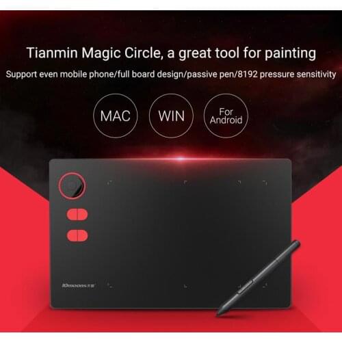 G20 Digital Drawing Tablet Set Professional Graphic Tablet with No need charge Pen Support for Windows IOS Android System Phone