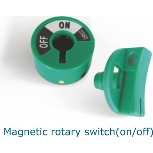 Telecontrol Telecrane compatible radio remote control transmitter emitter use green magnetic rotary switch on/off key