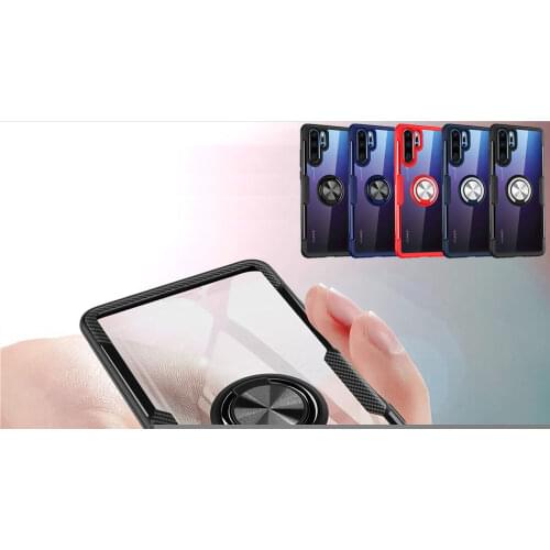 Luxury Magnetic Ring Case sFor Huawei P20 P30 Lite Mate 20 Lite Pro 20X Case Cute Transparent PC + Soft Silicone Cover Capa