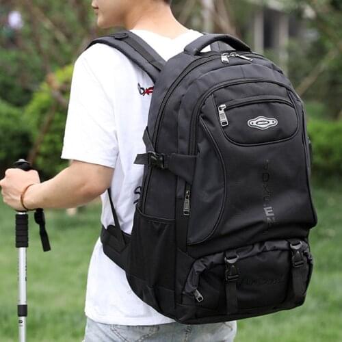 60L Travel backpack men women waterproof sports bag pack Outdoor Mountaineering Hiking Climbing Camping backpack for male teens