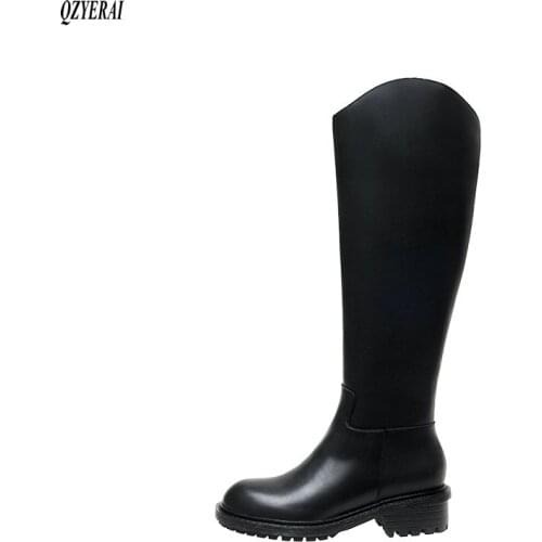 New arrival winter women boots natural Genuine leather Knee high boots Motorcycle boots fur snow boots 100% cowhide Female boots