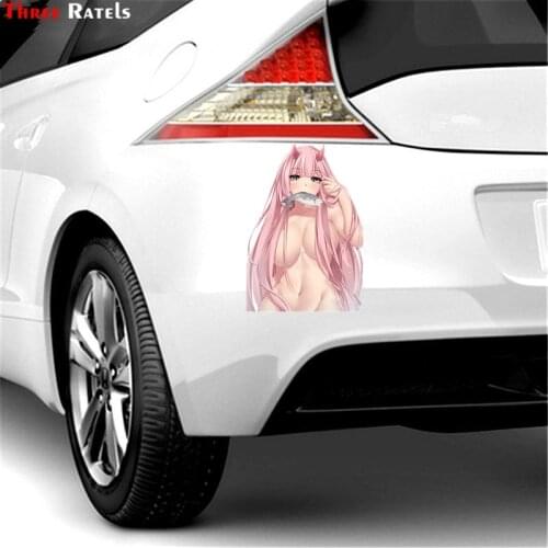 Three Ratels FC174 Zero Two 02 Anime DARLING In The FRANXX Sticker Cosplay Accessories Prop PVC Waterproof Cartoon Decal Sticker
