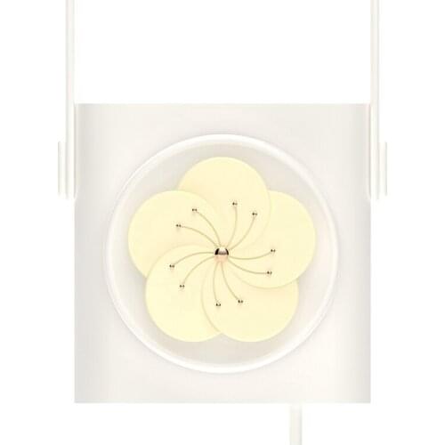 Leafless Fan, Outdoor Mini Portable Spray Hanging Neck Fan with Humidifier USB Charging for Office, Home