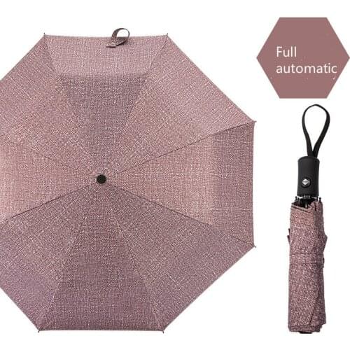 New Simple fashion Business Sun Umbrella Folding Umbrella Sun Protection Anti UV Parasol Windproof Men and Women