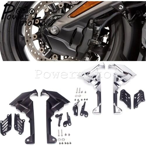 1 Set ABS Motorcycle Front Caliper Case Covers Airflow Cooling Case Protection for Honda Goldwing GL1800 Tour DCT Airbag 2018-19