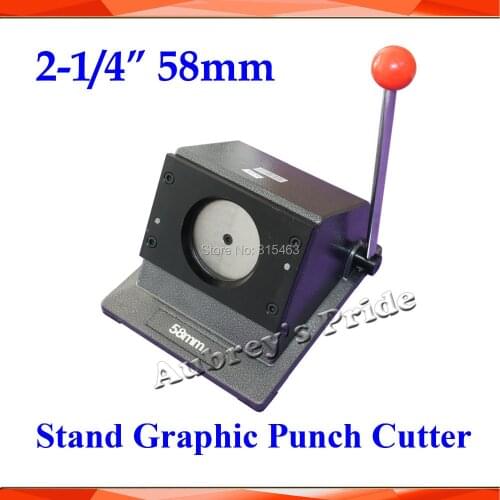 2-1/4" 58mm Multi Sheets Stand Paper Punch Die Cutter Button Maker Carbon Steel