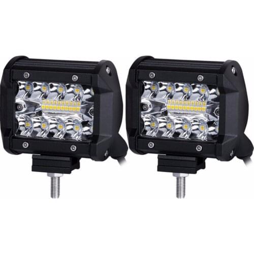 4 Inch 60W LED Work Light Bar Combo Offroad 12V Motorcycle Foglights LED Light Bar For Truck Boat Pack 24V LED Light Bar