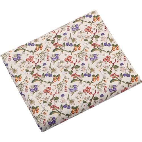 Aidremila,Beautiful Floral Series Cotton Cloth Printed Twill Fabric DIY BabySewing Bed Quilt Sheet Pillow,Muppet Toys Material