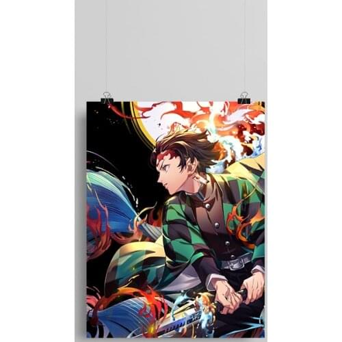 Tanjiro Kamado kimetsu no yaiba anime Canvas poster Painting wall Art decor Living room Bedroom Study Home Decoration Prints