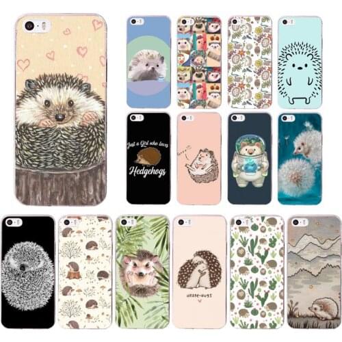 Yinuoda Kawaii Hedgehog Phone Case for iPhone 11 12 pro XS MAX 8 7 6 6S Plus X 5S SE 2020 XR case