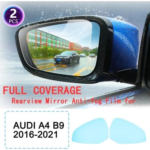 DK Anti Fog Film Rainproof Rearview Mirror for Audi A4 B9 2016~2019 8W Car Stickers Protective Films S4 RS4 Full Cover