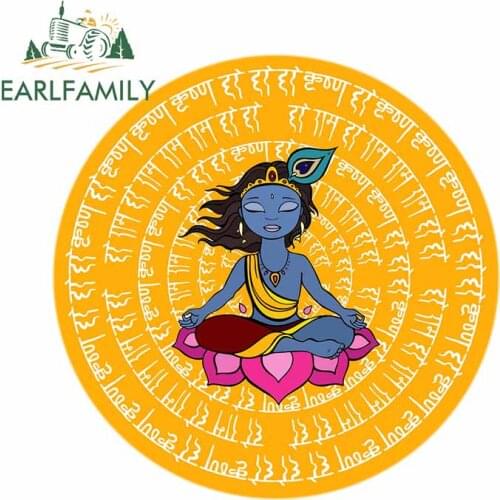 EARLFAMILY 13cm x 13cm for Indian Mandala Personality Car Stickers Vinyl Waterproof Body for Car Suitable for VAN RV Fine Decals