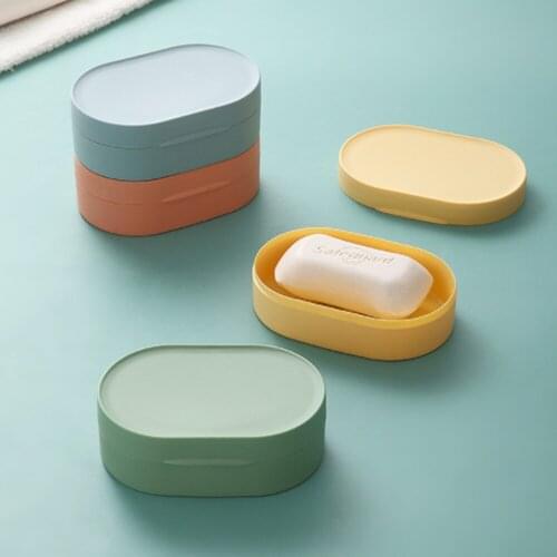 Soap Dish Box Travel Supplies Portable Supplies Case Holder Container Wash Shower Home Bathroom Sealed Soap Case