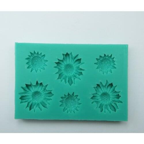 Sell hot New style chrysanthemum theme fondant cake mold silicon soap mold Cake decoration mold Sugar art mold No.FZ018