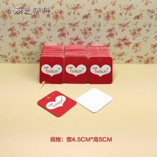 Hot sell LIVE FASHION tags Size: 50X45mm 500PCS 350gsm paper clothing|jewelry tags , Price Label free shiping