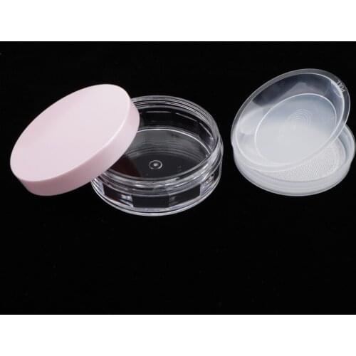 Powder Box Powder Container Empty Powder Container Case Box with Flour Sieve, Empty Can