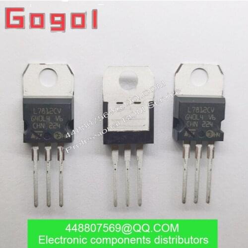 L7812CV TO-220 L7812 LM7812 7812 100% nuevo original 10unids/lote