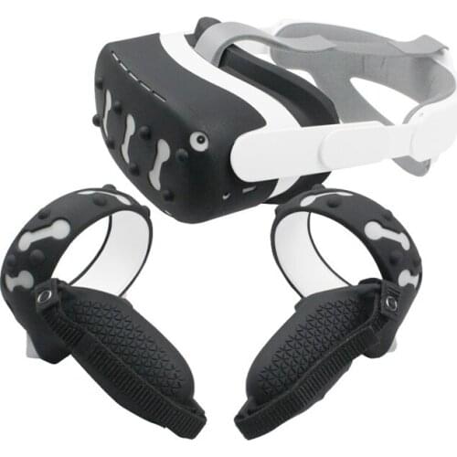 Face Mask Sweat-proof Front Cover for oculus quest 2 VR Headset Eye Mask Cover Pad Handle Protective Cover Case Accessories