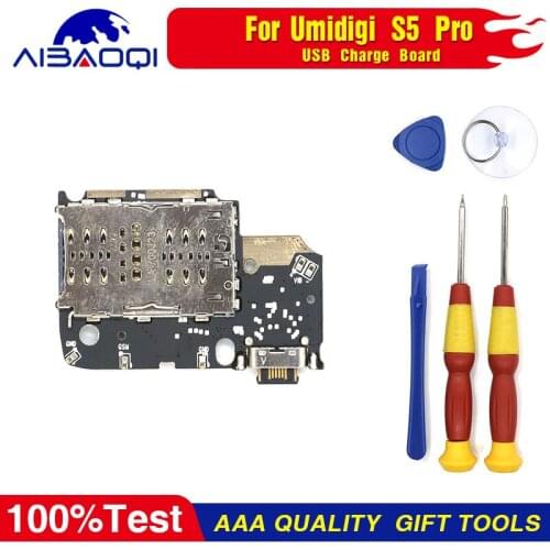 New Usb Plug Charge Board + Free Tools Replacement Parts For Umidigi S5 Pro Phone