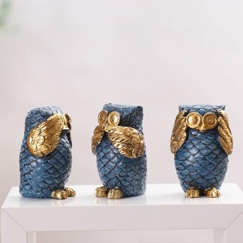 New Owl Ornaments Home Decorations Activities Creative Gifts Resin Crafts New European-style Desktop Resin Ornaments Decor