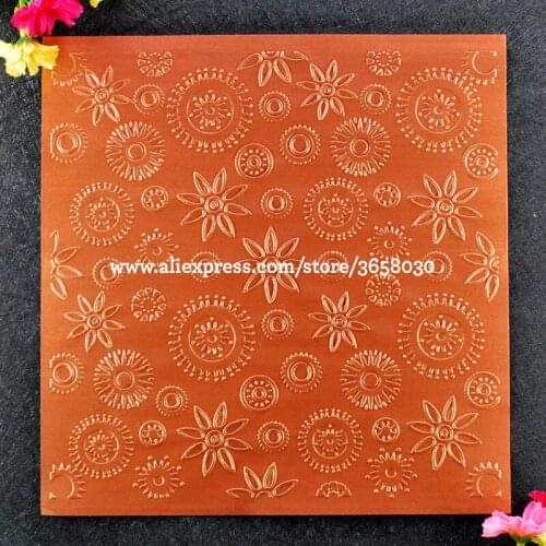 Large Size Flowers Plastic Embossing Folder For Scrapbook DIY Album Card Tool Plastic Template 20.2x20.7cm 8071105