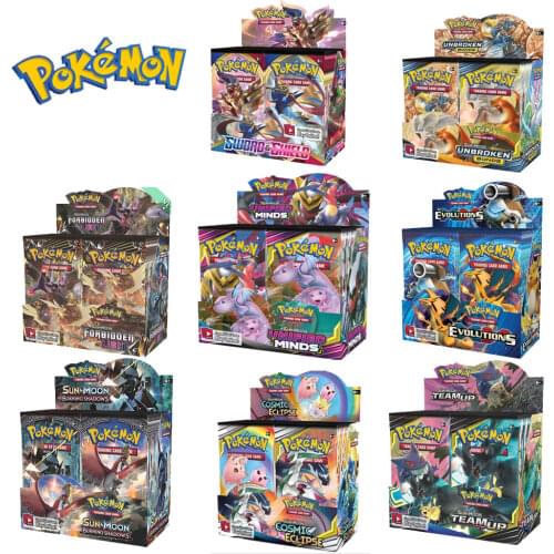 Pokemon Card GX EX English Battle Carte Trading Shining 324Pcs Game Collection Cards Booster Box Childrens Christmas Gifts