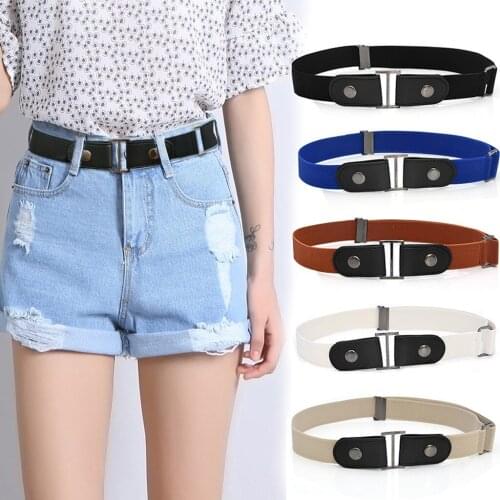 Fashion Women Ladies Printing Leather Waist Belt Body Belt Wide Elastic Belt 2pc Jeans without buckle belt elastic belt strap #L