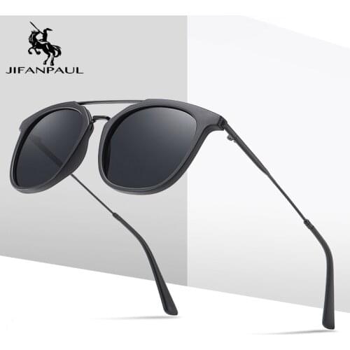 JIFANPAUL New Large frame fashion polarized square classic ladies glasses driving outdoor travel sunglasses for women / men