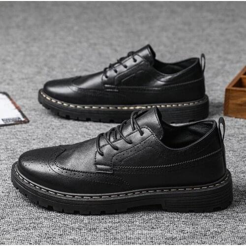 New classic Men Dress Shoes genuine Leather Men Shoes lace up Breathable Men Business Shoes Fashion Zapatos De Hombre