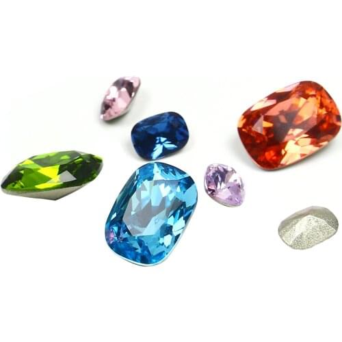 Mixed Colors Crystal Large Rhinestones Crystal Glass Pointed Back Rhinestone for Jewelry Making