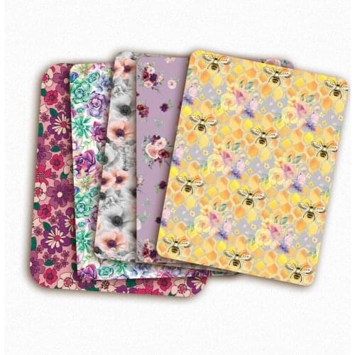 Polyester Cotton Fabric Per Meter Flowers Printed Cloth Sheets Dress Making Handmade Masks Bags DIY Crafts Supplies 45*145cm 1pc