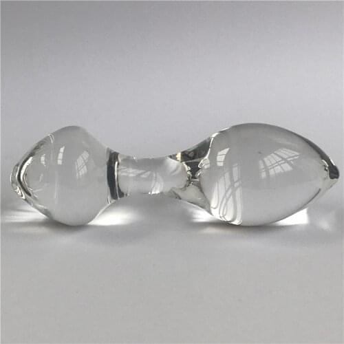 115*36mm 128g Crystal Butt Plugs Set Pyrex Glass Anal Dildo Bead Fake Penis Female Masturbation Sex Toy for Adult Women Men Gay