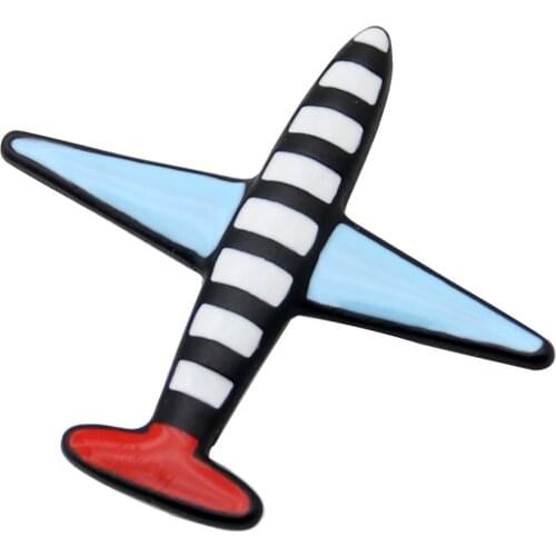 2016 Trendy Plane Brooches For Women Lacquer Black Zebra Stripes Airplane Broches Brooch Ladies Lapel Scarf Pins Famous Brand